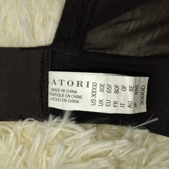 NATORI Gravity High Impact Underwire Sports Bra Black Size 30DDD - Picture 9 of 10